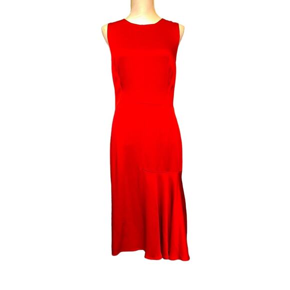Jason Wu - Grey,  Crisscross-Back Satin Cocktail Dress, size 12 - Picture 1 of 13